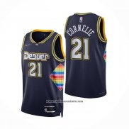 Camiseta Denver Nuggets Petr Cornelie #21 Ciudad 2021-22 Azul