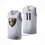 Camiseta Golden Edition Brooklyn Nets Kyrie Irving #11 Blanco