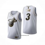 Camiseta Golden Edition Miami Heat Dwyane Wade #3 Blanco