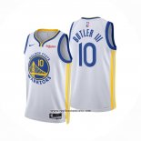 Camiseta Golden State Warriors Jimmy Butler III NO 10 Association 2024-25 Blanco