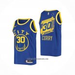 Camiseta Golden State Warriors Stephen Curry #30 Hardwood Classics 2020-21 Azul