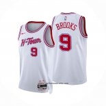 Camiseta Houston Rockets Dillon Brooks #9 Ciudad 2023-24 Blanco