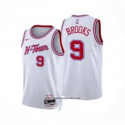 Camiseta Houston Rockets Dillon Brooks #9 Ciudad 2023-24 Blanco