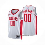 Camiseta Houston Rockets Personalizada Association 2024-25 Blanco