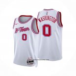 Camiseta Houston Rockets Tyty Washington #0 Ciudad 2023-24 Blanco