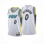 Camiseta Indiana Pacers Tyrese Haliburton #0 Ciudad 2024-25 Blanco