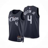 Camiseta Los Angeles Clippers Brandon Boston JR. #4 Ciudad 2023-24 Azul