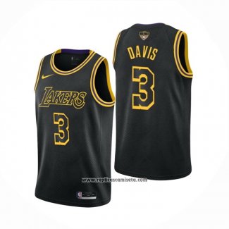 Camiseta Los Angeles Lakers Anthony Davis #3 Ciudad 2019 Negro