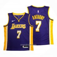 Camiseta Los Angeles Lakers Carmelo Anthony #7 Statement Violeta