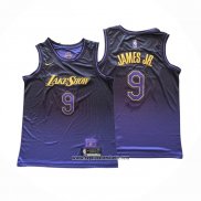 Camiseta Los Angeles Lakers James JR. #9 Ciudad 2024-25 Violeta