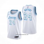 Camiseta Los Angeles Lakers Kobe Bryant #24 Ciudad 2020-21 Blanco