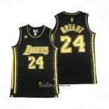 Camiseta Los Angeles Lakers Kobe Bryant #24 Retro Oro Negro