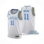 Camiseta Los Angeles Lakers Malik Monk #11 Classic 2022-23 Blanco
