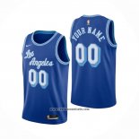 Camiseta Los Angeles Lakers Personalizada Hardwood Classics 2020-21 Azul