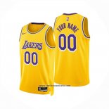 Camiseta Los Angeles Lakers Personalizada Icon 2024-25 Amarillo