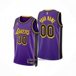 Camiseta Los Angeles Lakers Personalizada Statement 2024-25 Violeta