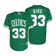 Camiseta Manga Corta Boston Celtics Larry Bird #33 Verde