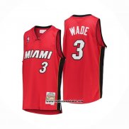 Camiseta Miami Heat Dwyane Wade #3 Mitchell & Ness 2005-06 Rojo