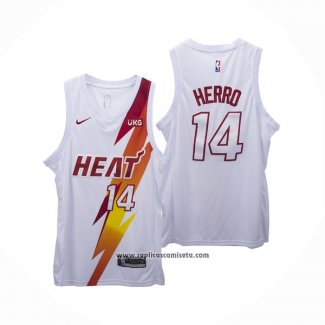 Camiseta Miami Heat Tyler Herro #14 Fashion Royalty Blanco