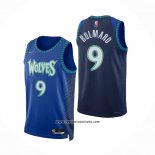 Camiseta Minnesota Timberwolves Leandro Bolmaro #9 Ciudad 2021-22 Azul