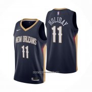 Camiseta New Orleans Pelicans Jrue Holiday #11 Icon 2020-21 Azul