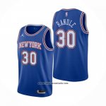 Camiseta New York Knicks Julius Randl #30 Statement 2020-21 Azul