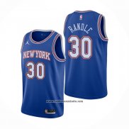 Camiseta New York Knicks Julius Randl #30 Statement 2020-21 Azul