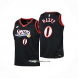 Camiseta Nino Philadelphia 76ers Tyrese Maxey NO 0 Classia 2025-26 Negro