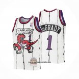 Camiseta Nino Toronto Raptors Tracy Mcgrady #1 Mitchell & Ness 1998-99 Blanco