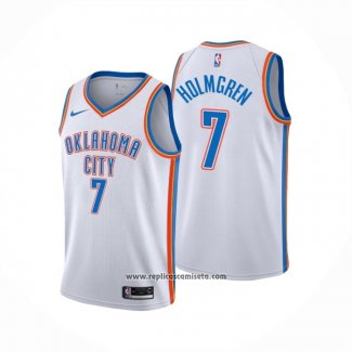 Camiseta Oklahoma City Thunder Chet Holmgren #7 Association Blanco