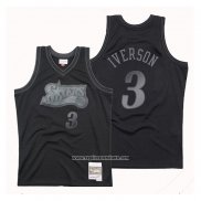 Camiseta Philadelphia 76ers Allen Iverson #3 Hardwood Classics 1997-98 Negro