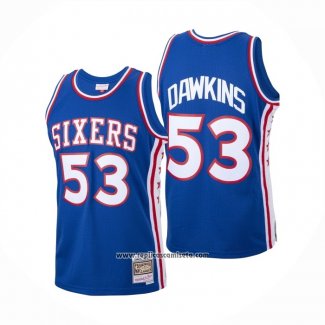 Camiseta Philadelphia 76ers Darryl Dawkins #53 Mitchell & Ness 1976-77 Azul