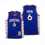 Camiseta Philadelphia 76ers Julius Erving #6 Mitchell & Ness 1982-83 Azul