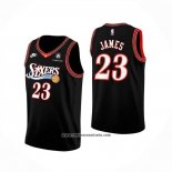 Camiseta Philadelphia 76ers Lebron James NO 23 Classia 2025-26 Negro