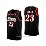 Camiseta Philadelphia 76ers Lebron James NO 23 Classia 2025-26 Negro