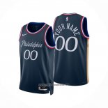 Camiseta Philadelphia 76ers Personalizada Ciudad 2025-26 Azul