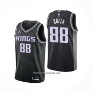 Camiseta Sacramento Kings Neemias Queta #24 Statement 2020-21 Negro