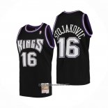 Camiseta Sacramento Kings Peja Stojakovic #16 Mitchell & Ness 2001-02 Negro