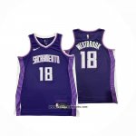 Camiseta Sacramento Kings Russell Westbrook NO 18 Ciudad 2025-26 Violeta