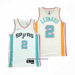 Camiseta San Antonio Spurs Kawhi Leonard #2 Ciudad 2021-22 Blanco