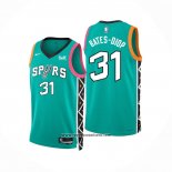 Camiseta San Antonio Spurs Keita Bates-Diop #31 Ciudad 2022-23 Verde