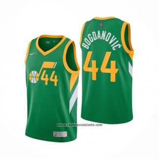 Camiseta Utah Jazz Bojan Bogdanovic #44 Earned 2020-21 Verde