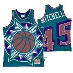 Camiseta Utah Jazz Donovan Mitchell #45 Mitchell & Ness Big Face Azul