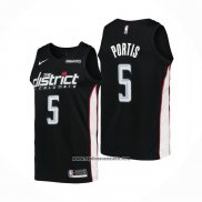 Camiseta Washington Wizards Bobby Portis #5 Ciudad 2018-19 Negro