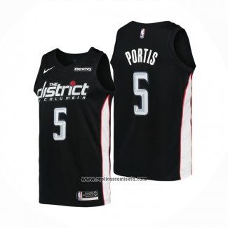 Camiseta Washington Wizards Bobby Portis #5 Ciudad 2018-19 Negro