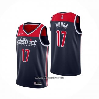 Camiseta Washington Wizards Isaac Bonga #17 Statement Edition Azul