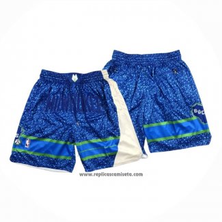 Pantalone Milwaukee Bucks Ciudad Just Don 2023-24 Azul