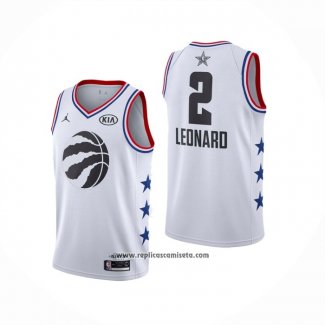 Camiseta All Star 2019 Toronto Raptors Kawhi Leonard #2 Blanco