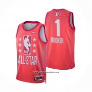 Camiseta All Star 2022 Phoenix Suns Devin Booker #1 Granate