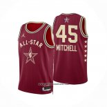 Camiseta All Star 2024 Cleveland Cavaliers Donovan Mitchell #45 Rojo